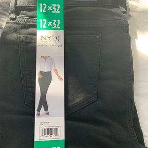 NYDJ Marilyn style straight leg jean black
